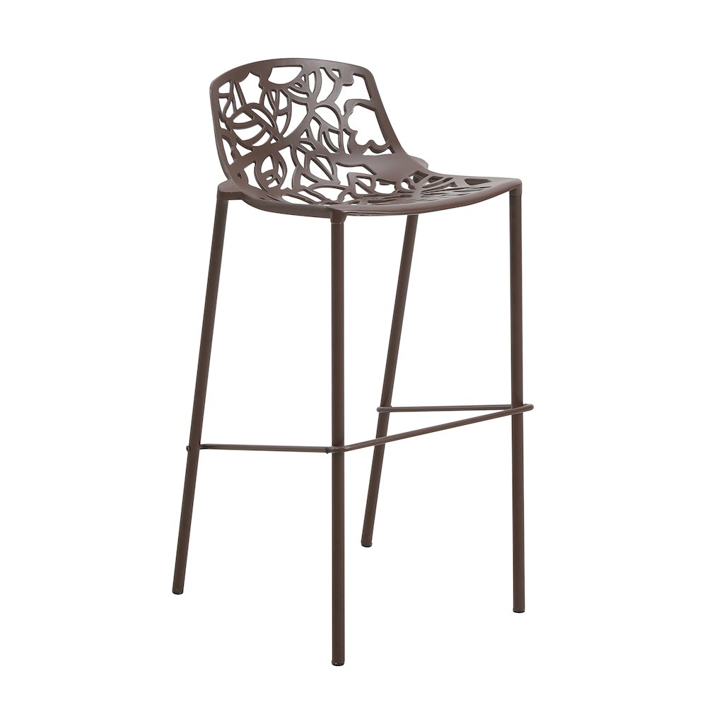 Devon Mid-Century Modern Aluminum Bar Stool. Picture 6