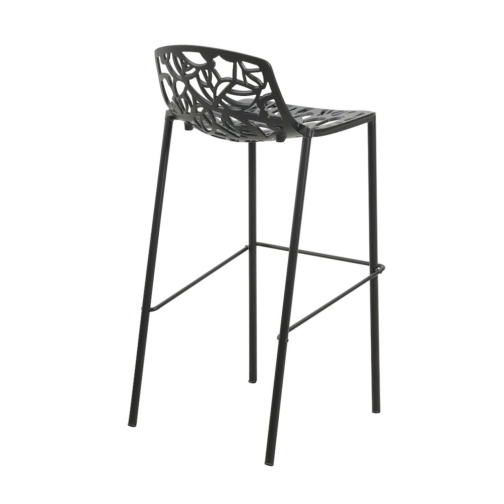 Devon Mid-Century Modern Aluminum Bar Stool. Picture 12