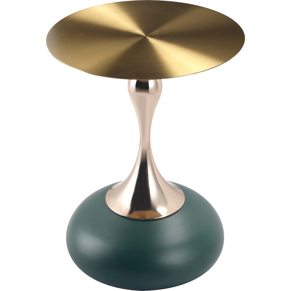 Savoy Collection Modern End Table In Green. Picture 1