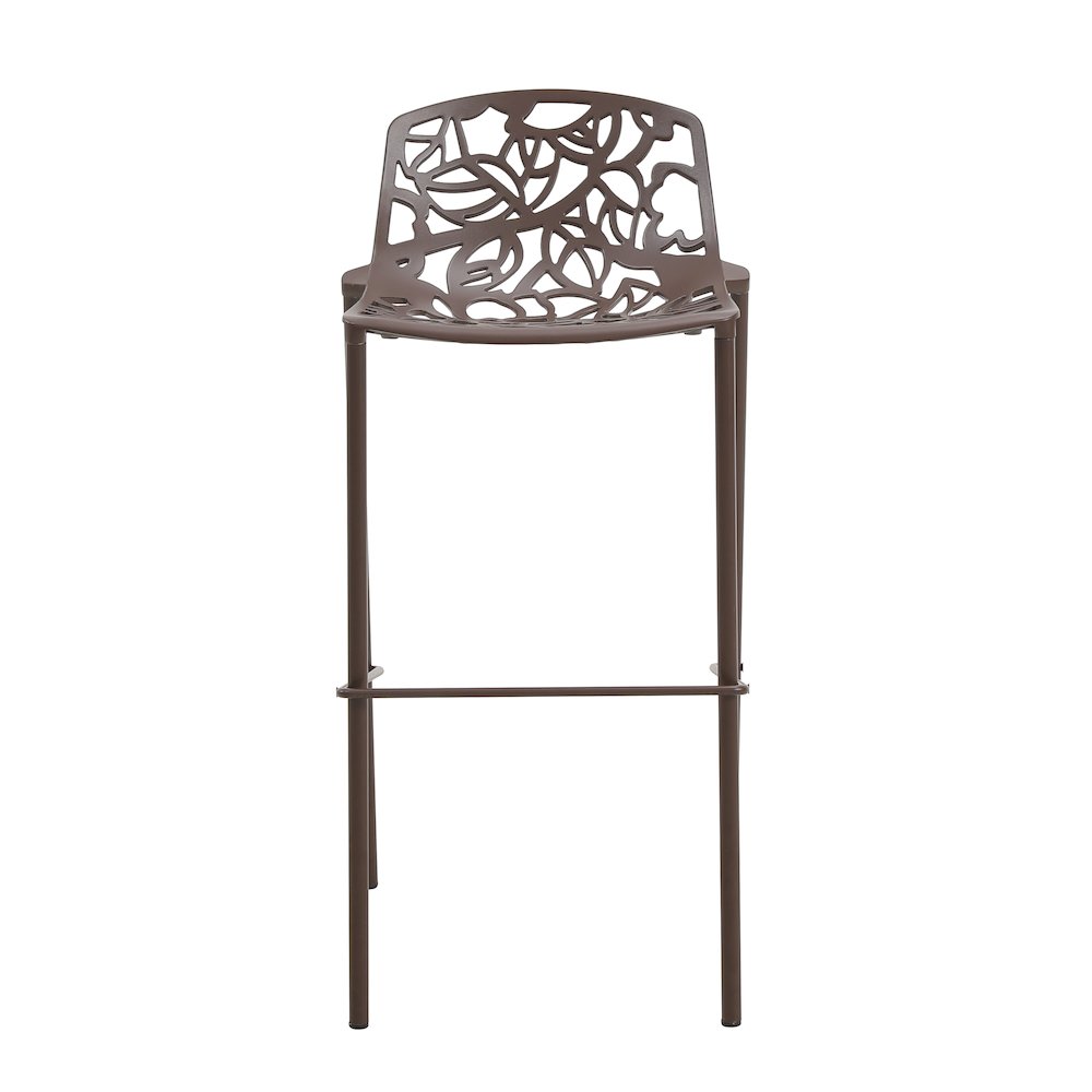 Devon Mid-Century Modern Aluminum Bar Stool. Picture 7