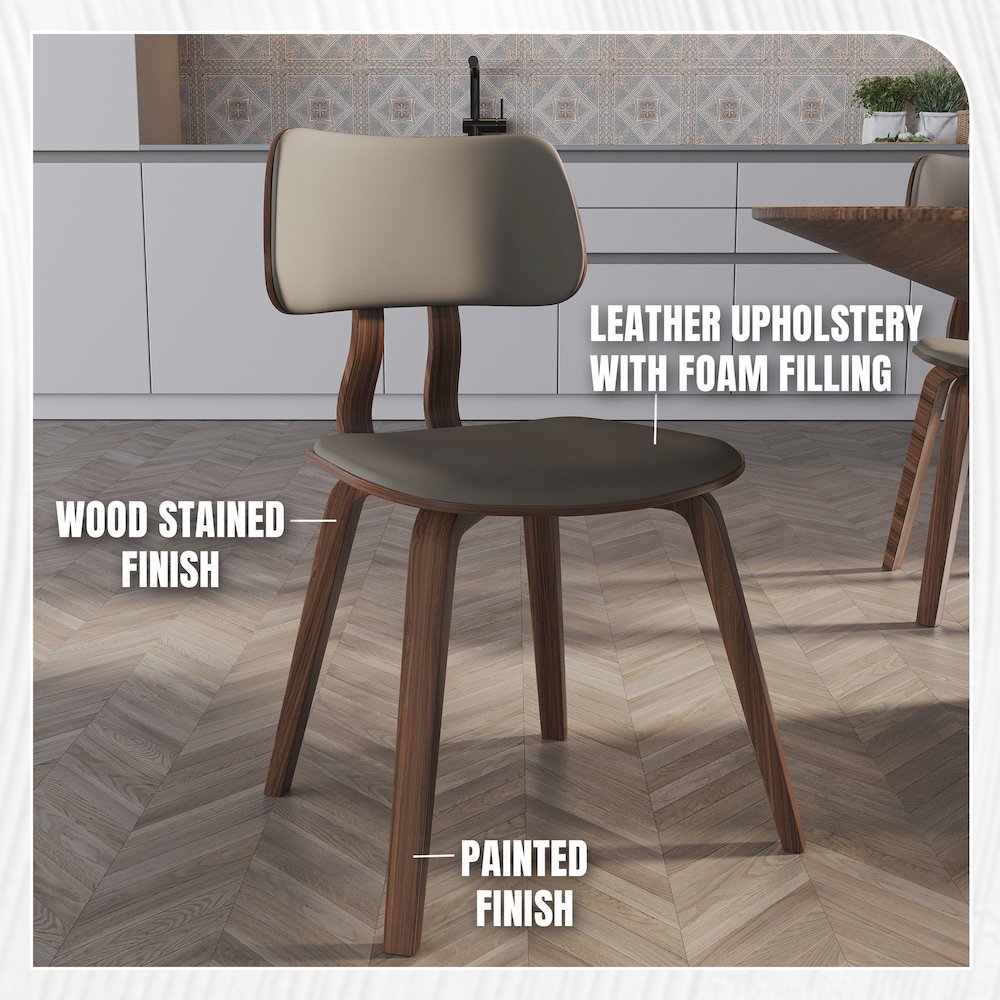Modern Wooden Dining Chair. Picture 5