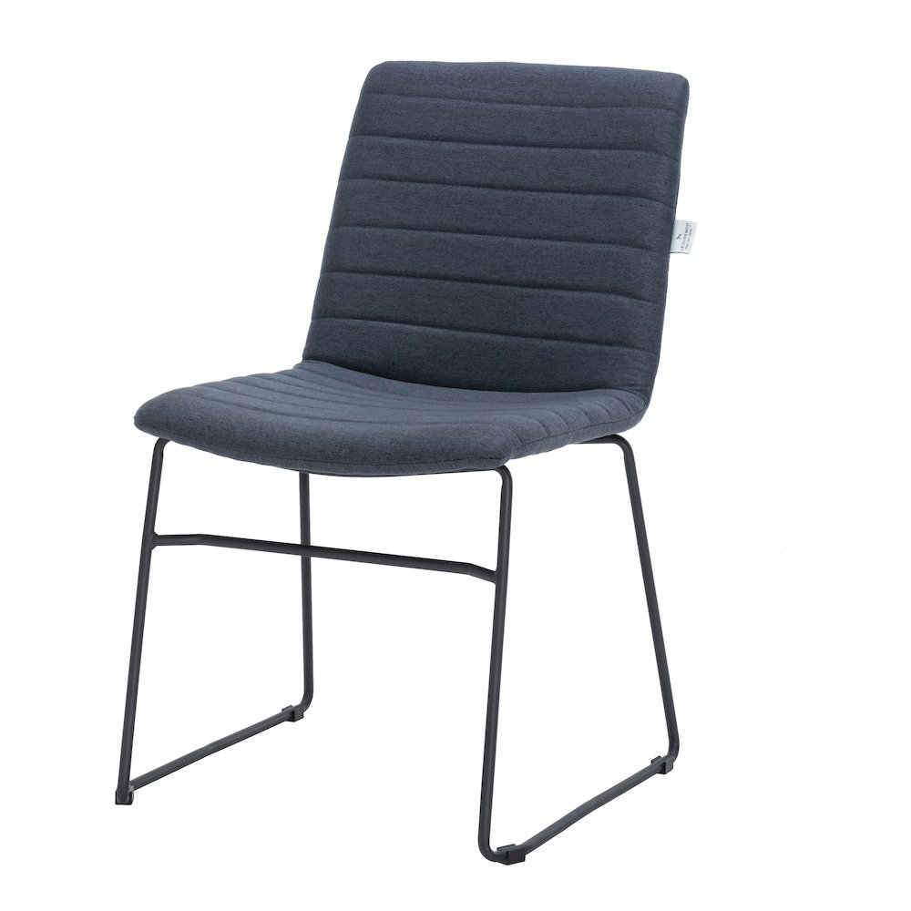 Zylar Series Office Guest Chair in Dark Blue Fabric. Picture 7