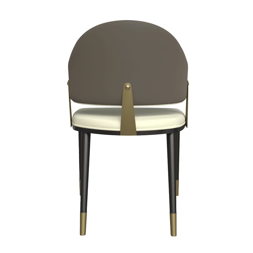 Aria Series Modern Dining Chair in Taupe Set of 4. Picture 10