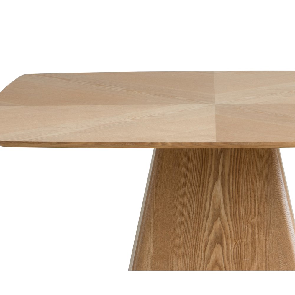 Zephry Collection Modern Dining Wooden Square Dining Table in Natural Wood. Picture 45