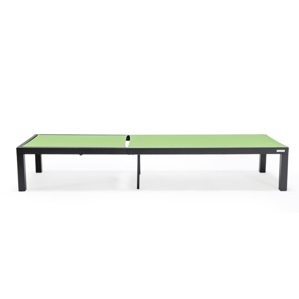Black Aluminum Outdoor Patio Chaise Lounge Chair. Picture 14