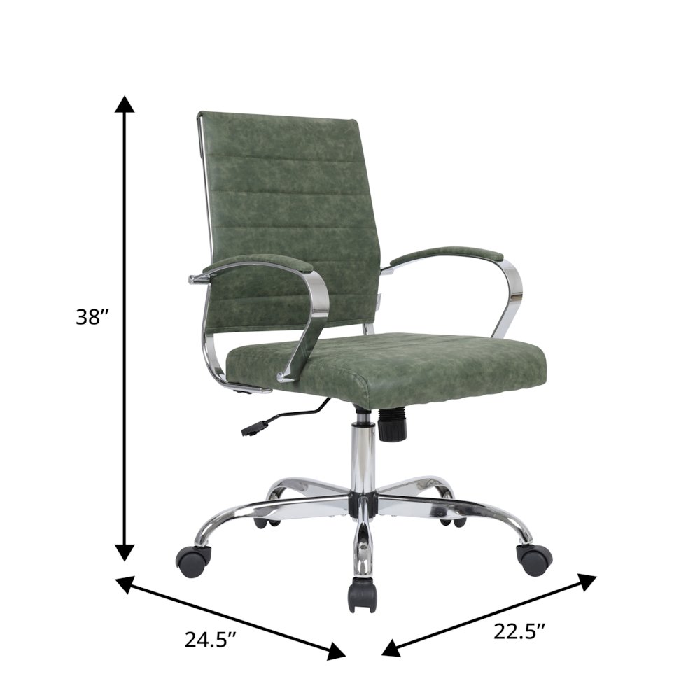 Benmar Leather Office Chair. Picture 1