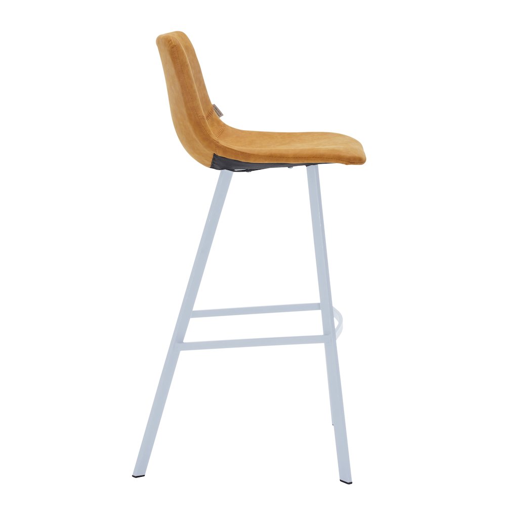 Elland - Bar stool - Light Brown - White Base Set of 2. Picture 6