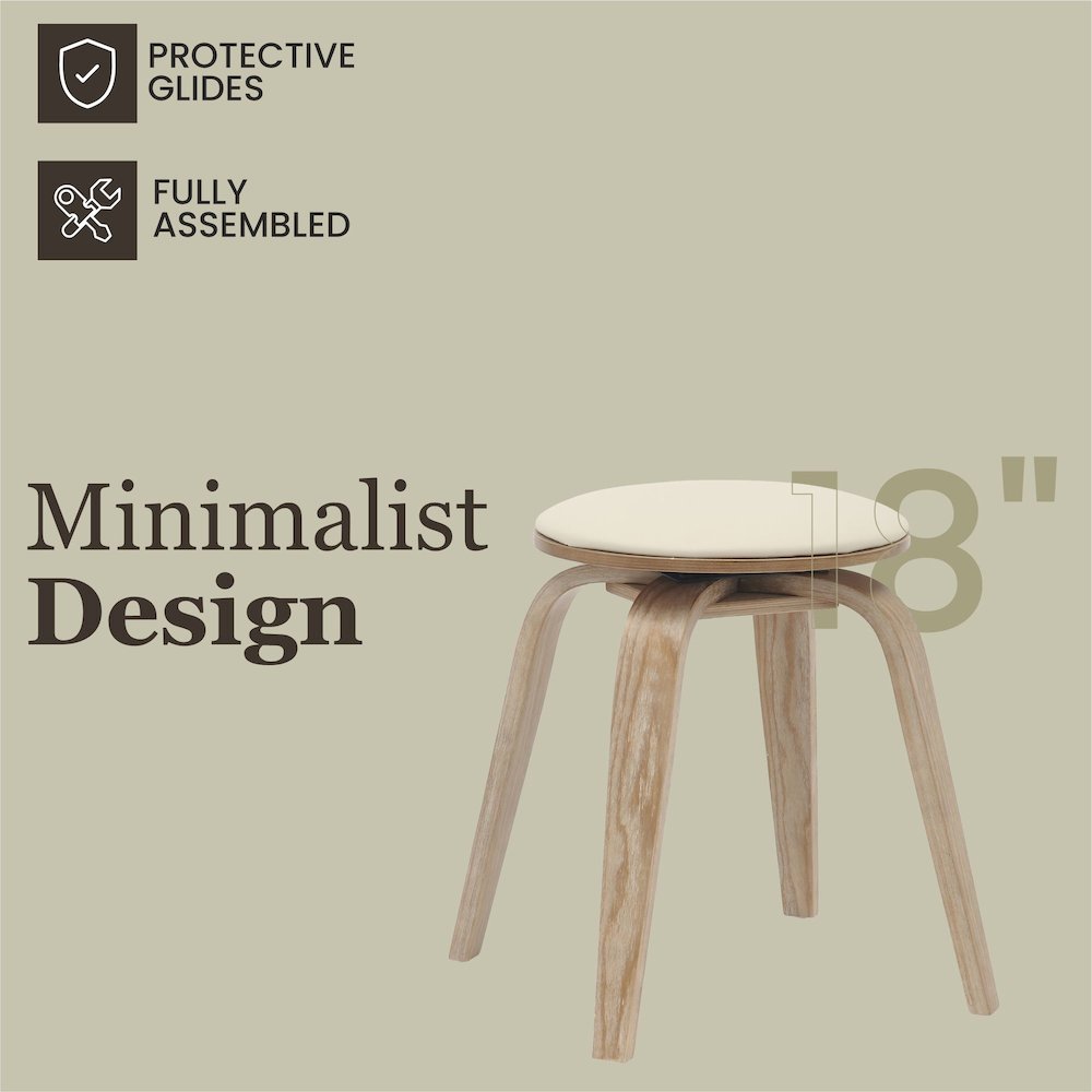 Modern Wooden Dining Stool. Picture 5