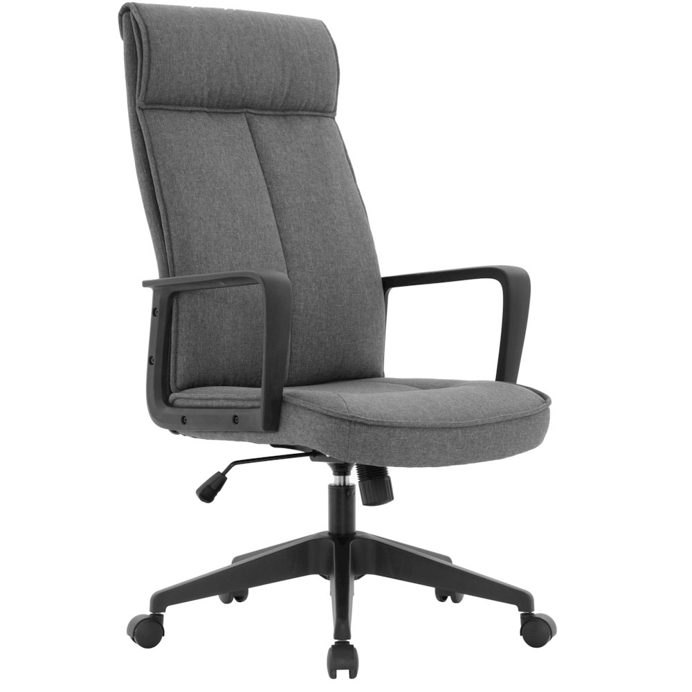 Aiaria Collection Modern Office Chair In Charcoal Fabric. Picture 15