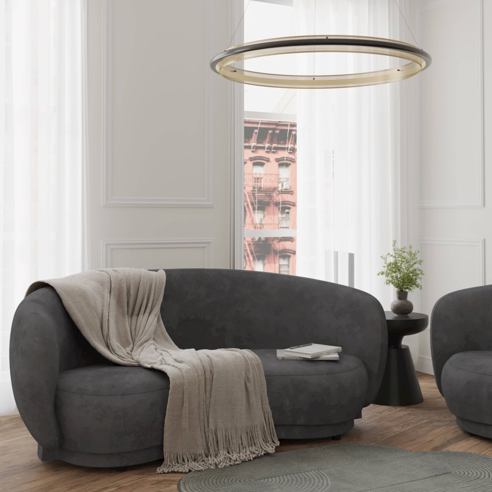 Faze Collection Modern Three Seater Sofa in Light Grey Velvet. Picture 9