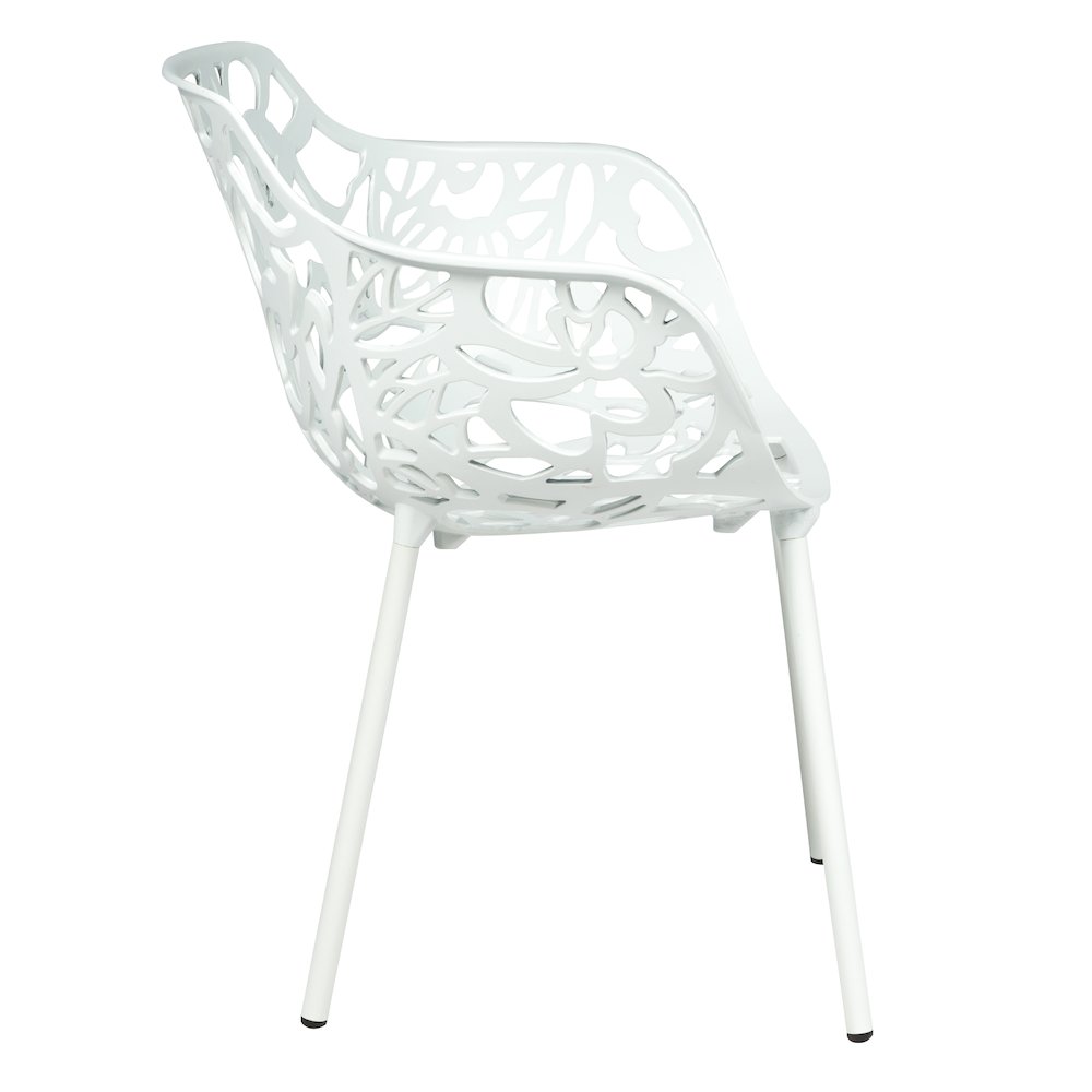 Modern Devon Aluminum Armchair, Set of 2. Picture 4