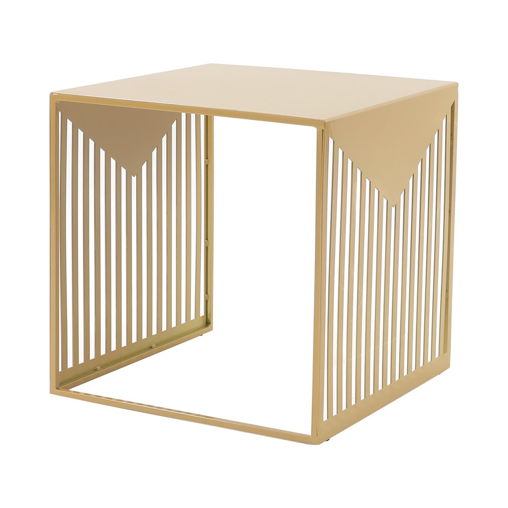 Cisco Modern Square Steel Side Table with Powder Coated Finish. Picture 9