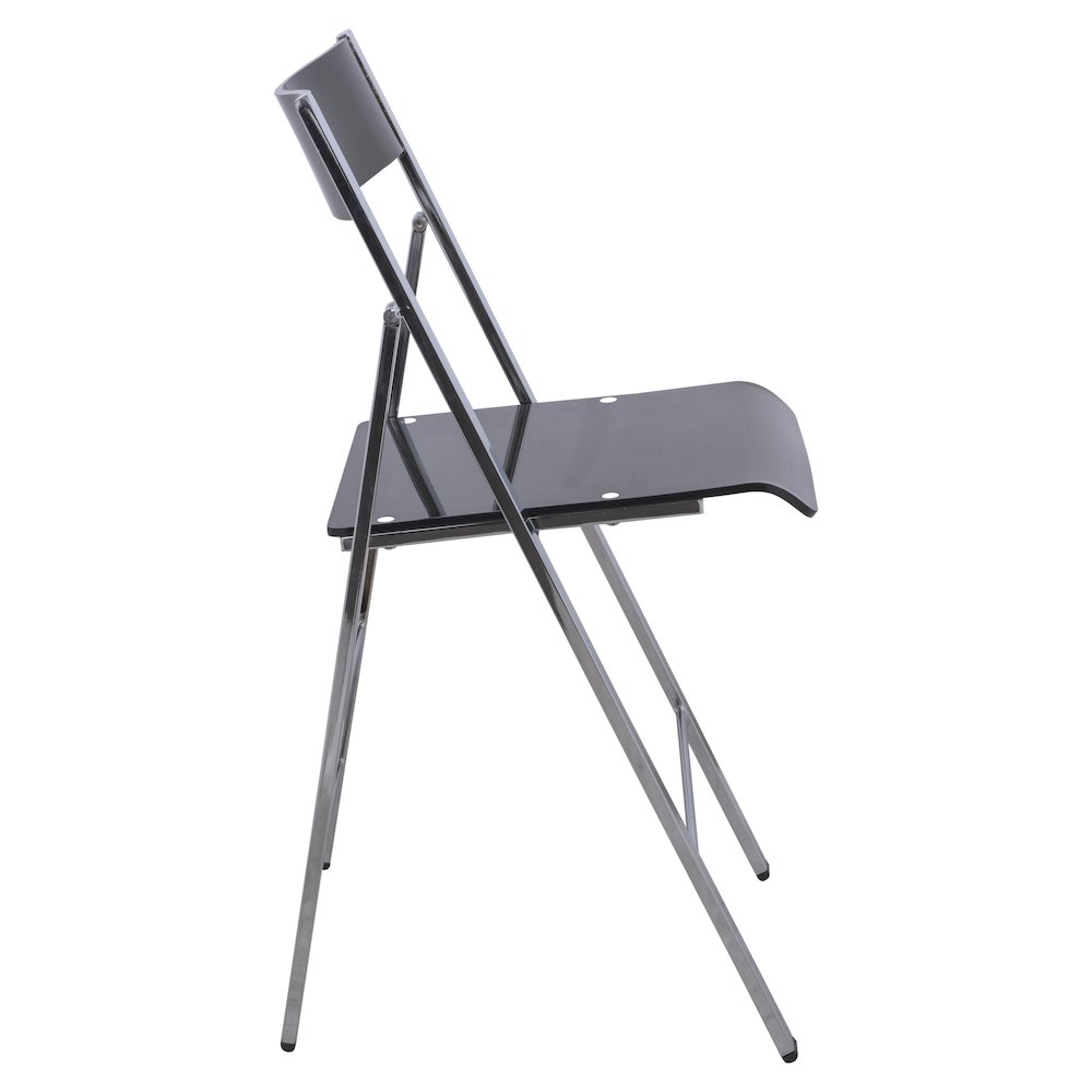 Menno Modern Acrylic Folding Chair, Set of 4. Picture 4