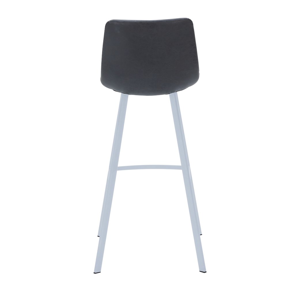Elland - Bar stool -Charcoal Black- White Base. Picture 6