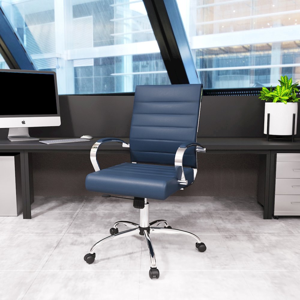 Benmar Leather Office Chair. Picture 8