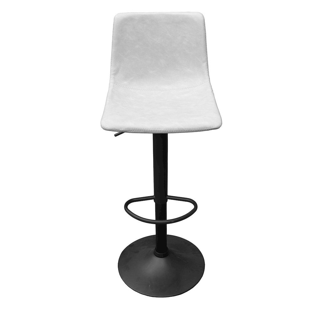 Tilbury Modern Adjustable Bar Stool in Light Grey. Picture 8