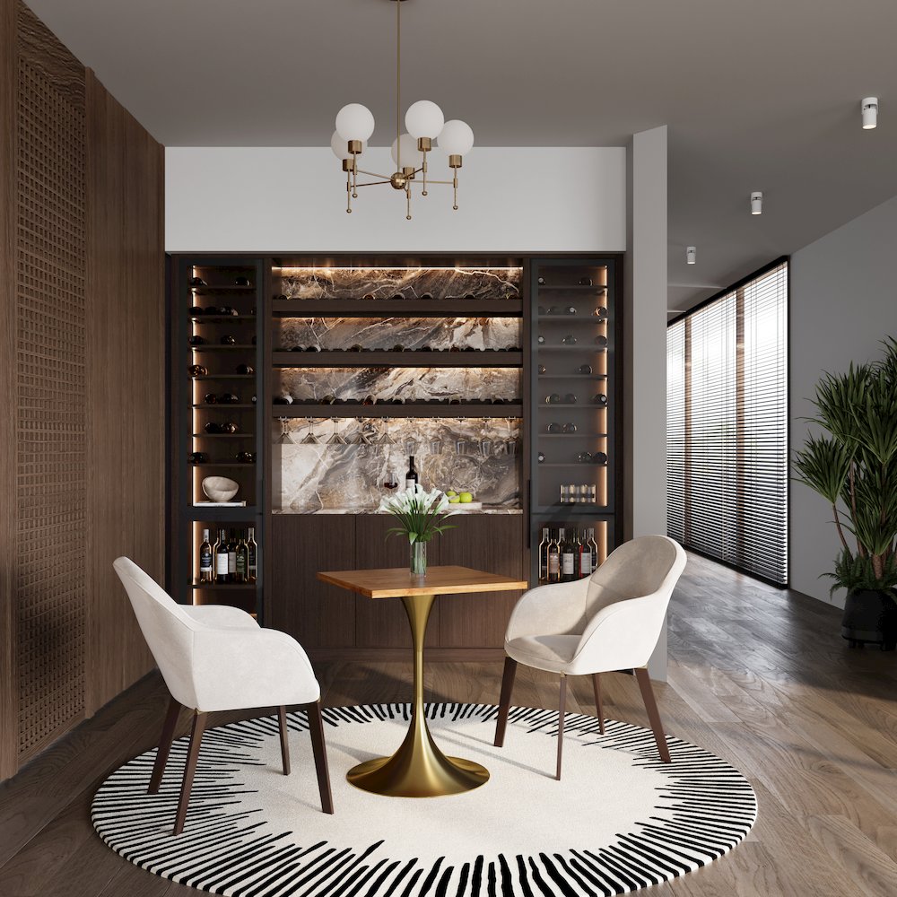 Verve Collection 24 Square Dining Table. Picture 6
