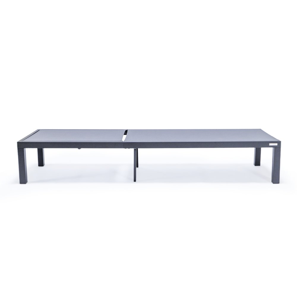 Marlin Patio Chaise Lounge Chair in Dark Grey. Picture 10