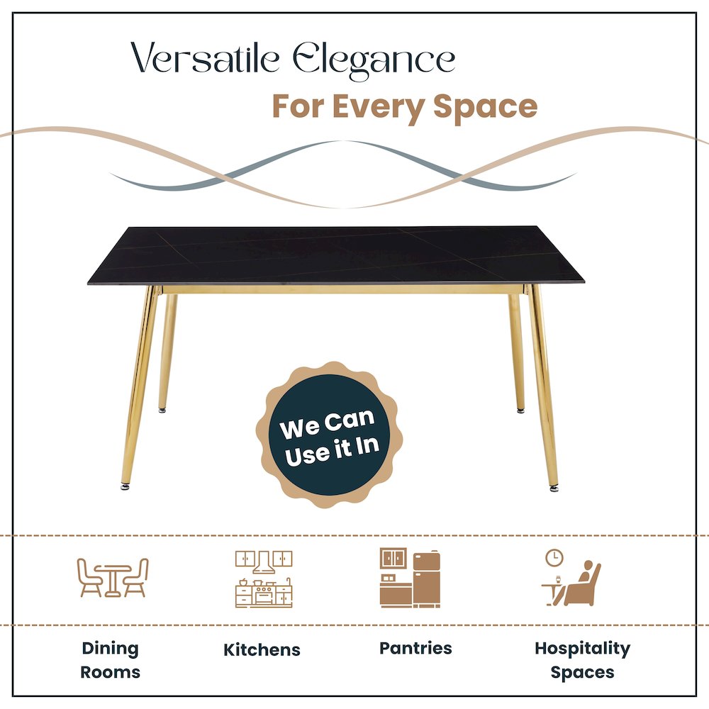 Zayle Series Modern Dining Table. Picture 17