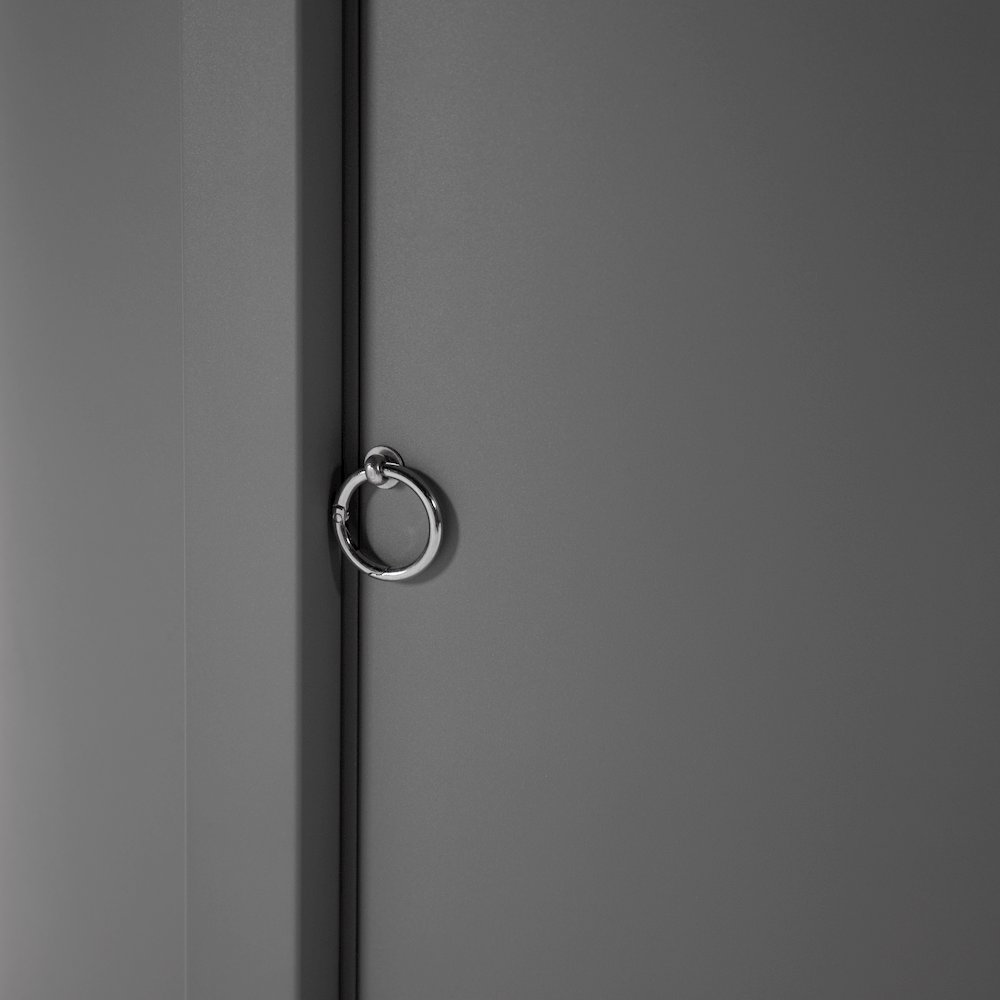 Walbrooke Grey Patio Round Tank Holder in Grey. Picture 6