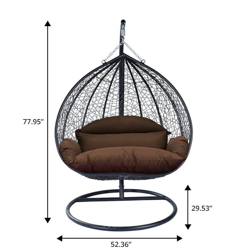 Recluse Collection Modern Outdoor Swing Chair. Picture 15