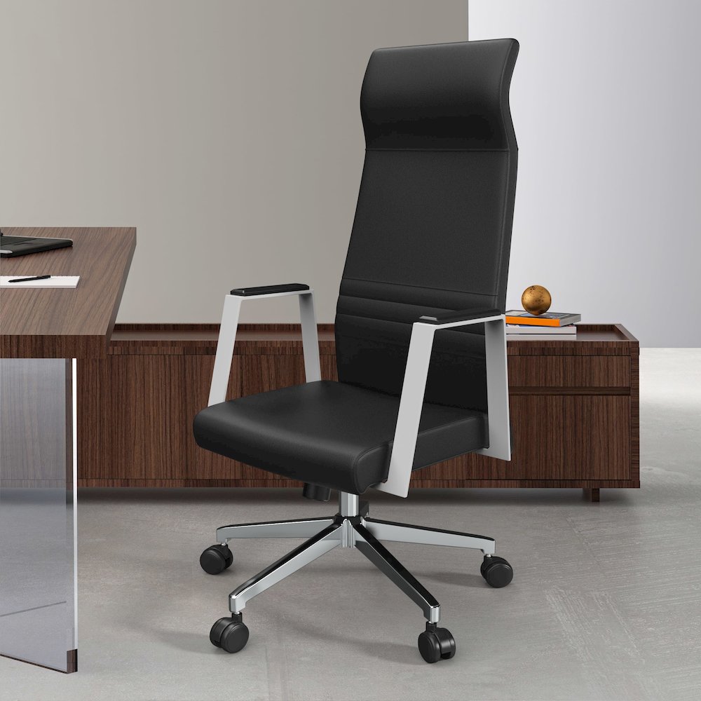 Aleen High-Back Office Chair in Black. Picture 16