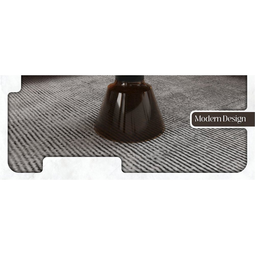 Tully Collection Glass Coffee Table Grey glass, Black Rim with Black GLass Top. Picture 23