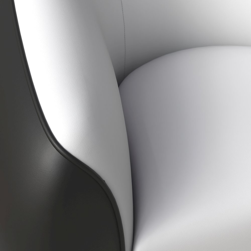Opula Collection Single Seater Sofa In Black and White. Picture 1
