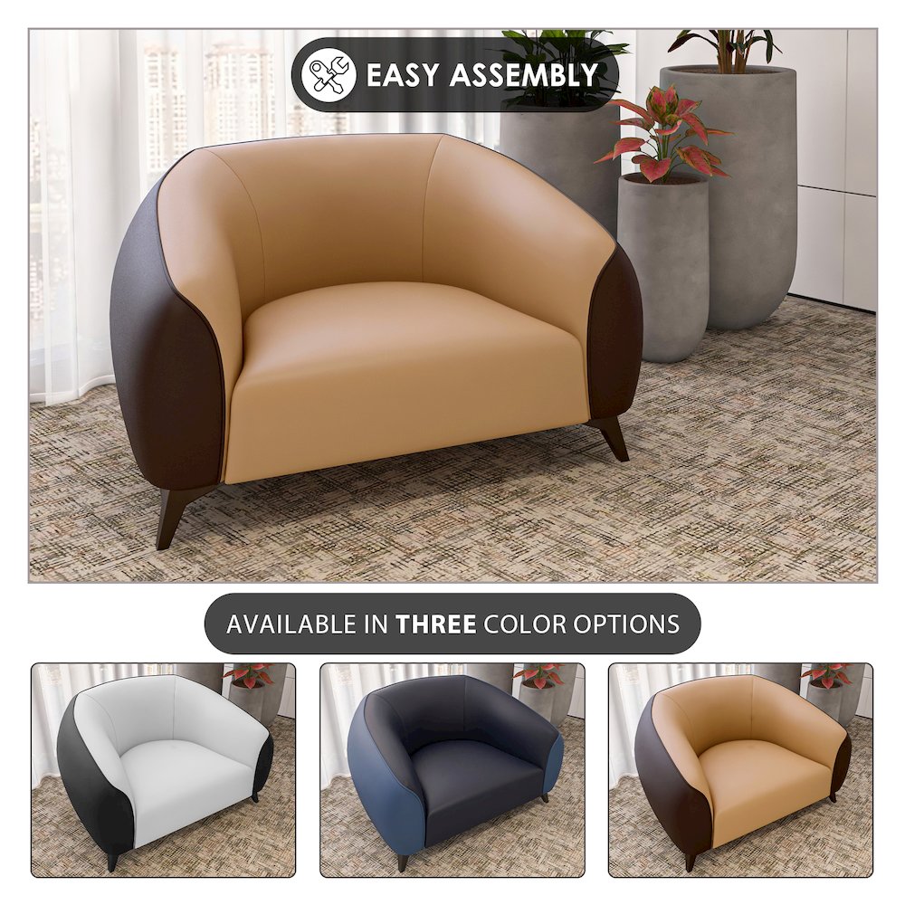 Opula Collection Single Seater Sofa In Brown. Picture 6