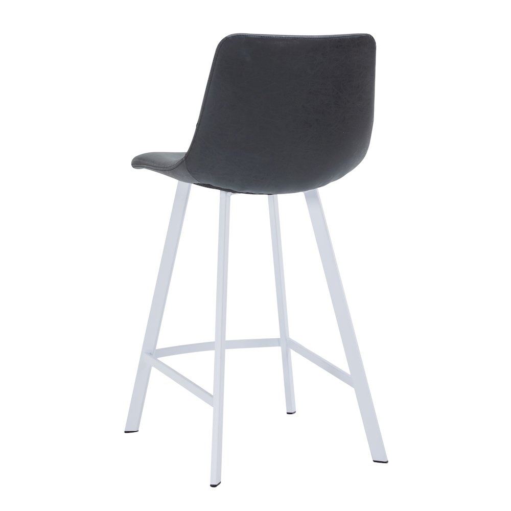 Elland - Counter stool -White Base-Charcoal Black. Picture 8