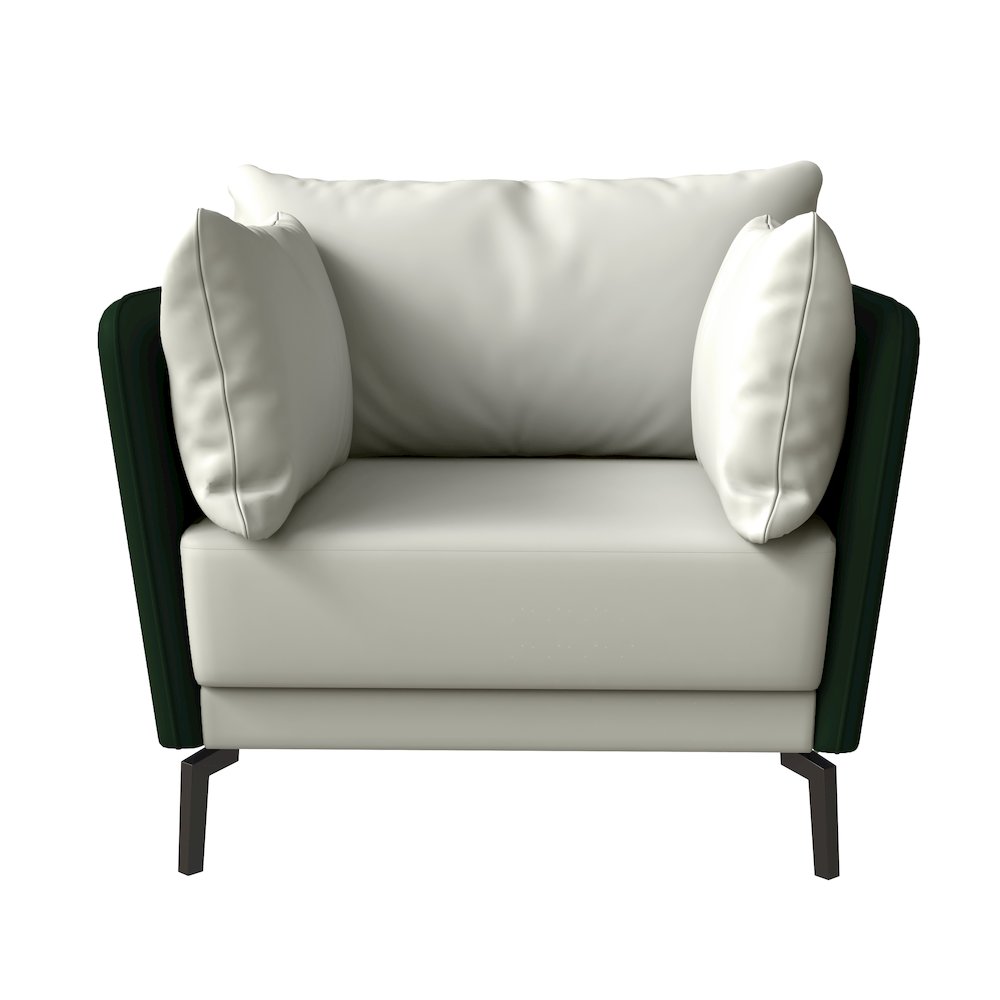 Luxify Collection Single Seater Sofa in Green. Picture 6