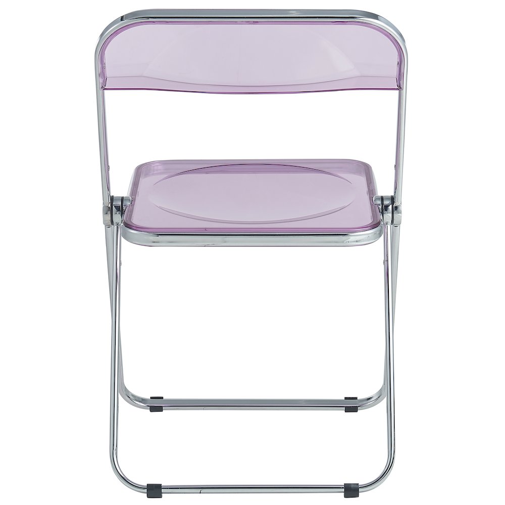 Lawrence Acrylic Folding Chair With Metal Frame. Picture 15