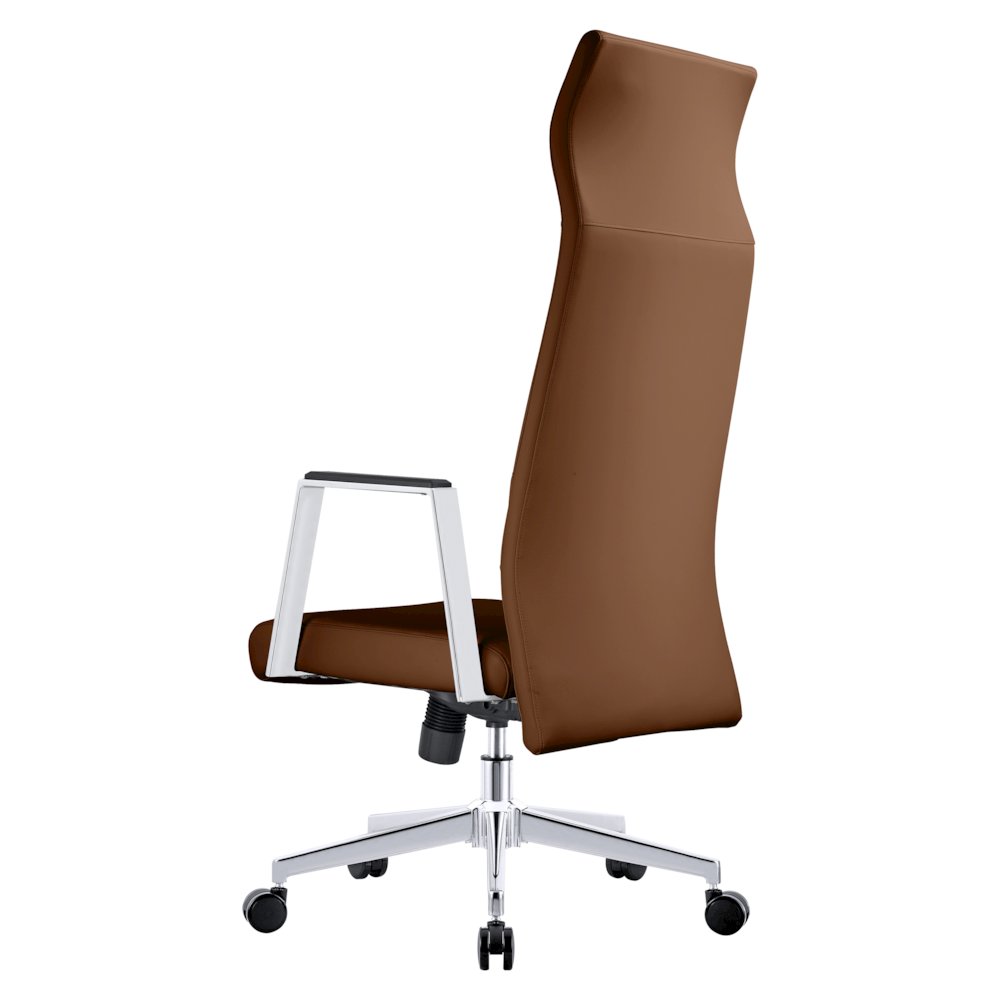 Aleen High-Back Office Chair in Dark Brown. Picture 13