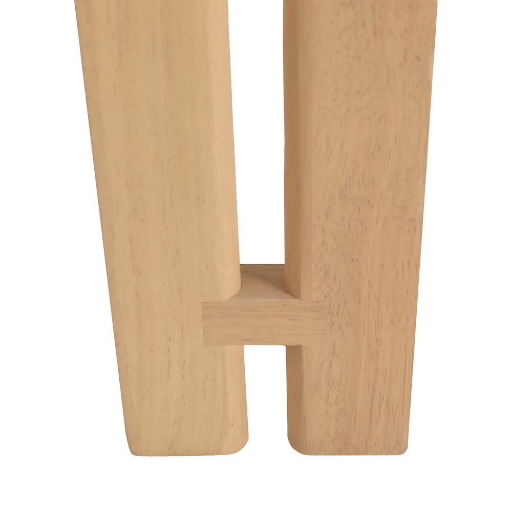 Velo Series Modern Dining Chair in Natrual Wood with White Seat. Picture 13