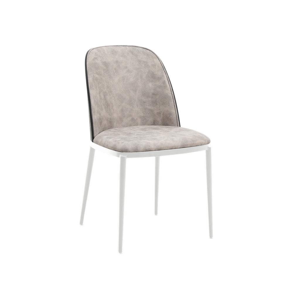 Seat and White Powder-Coated Steel Frame. Picture 1