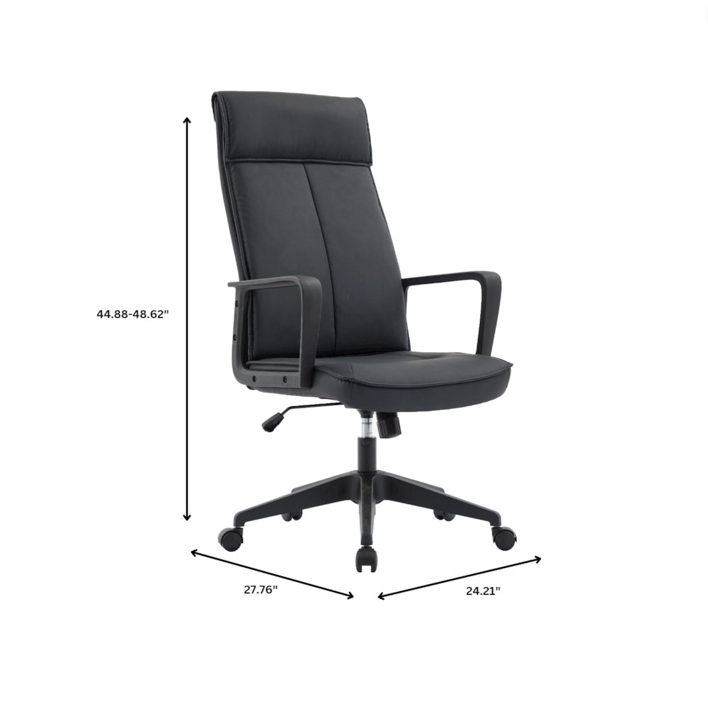 Aiaria Collection Modern Office Chair In Black. Picture 17