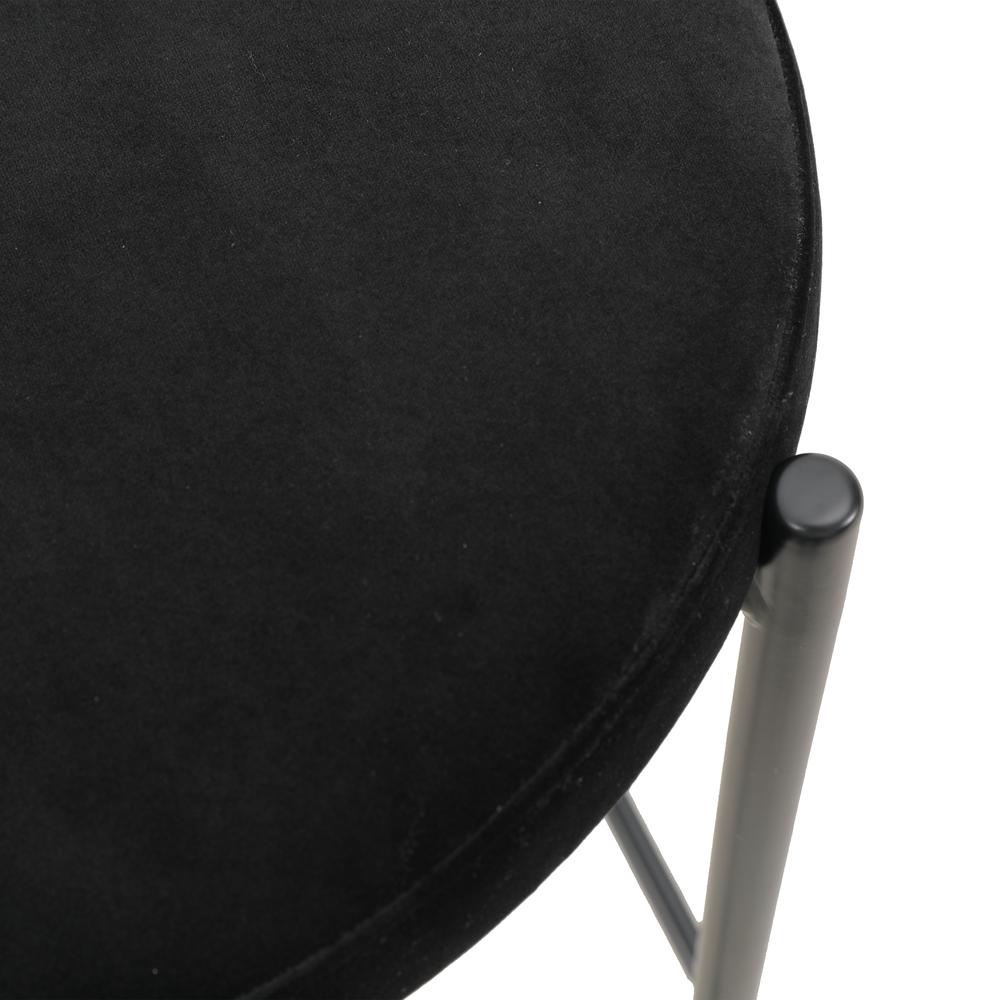 Euston Modern Wicker Bar Stool With Black Steel Frame, Set of 2. Picture 11