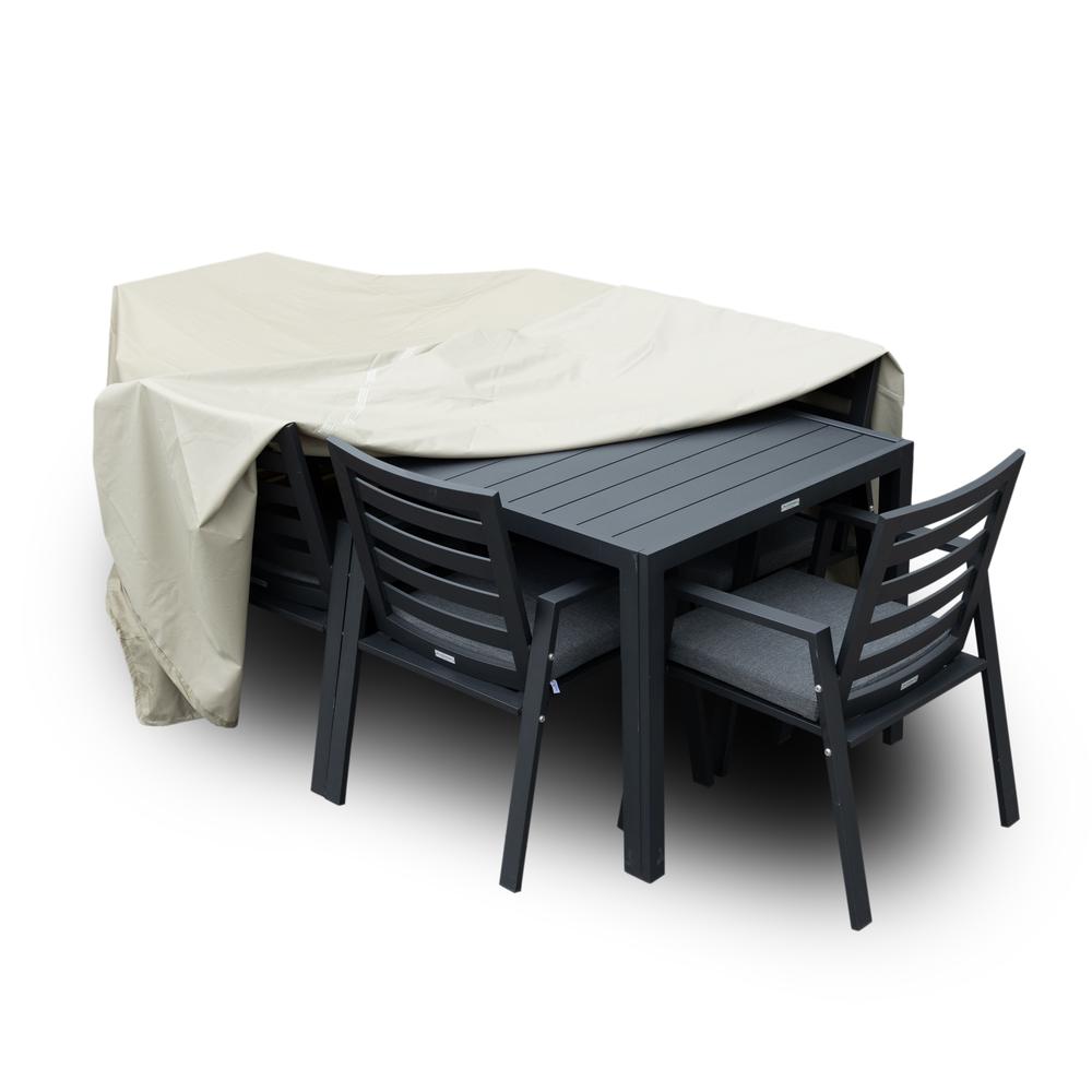 Chelsea Rectangular Outdoor Rain Cover for 63" Patio Dining Table. Picture 5
