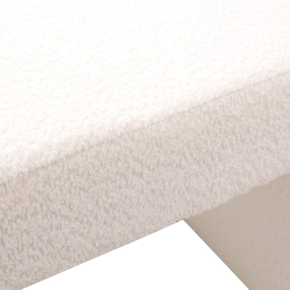 Vint 26” Bench Upholstered in Velvet Boucle. Picture 10