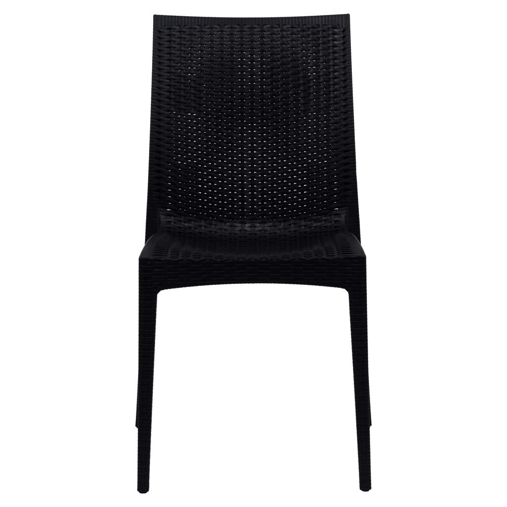 Mace Mid-Century 7-Piece Rectangular Outdoor Dining Set with 4 Side Chairs. Picture 15