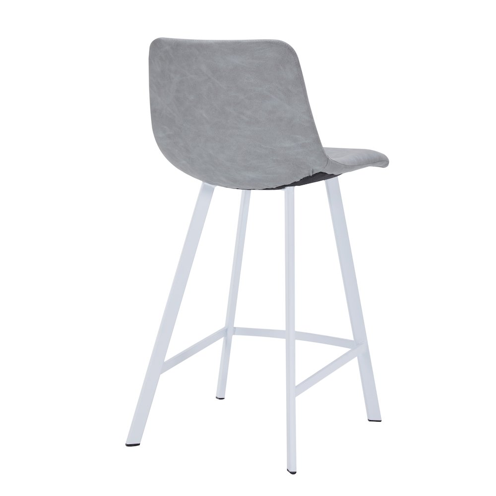 Elland - Counter stool -Light Grey- White base. Picture 9
