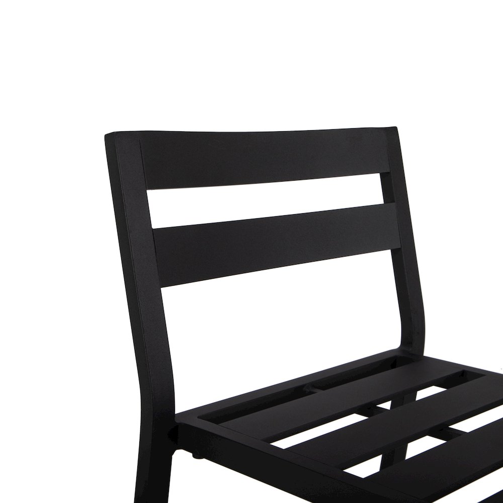 Chelsea Collection Modern Aluminum Outdoor Bar Chair. Picture 12