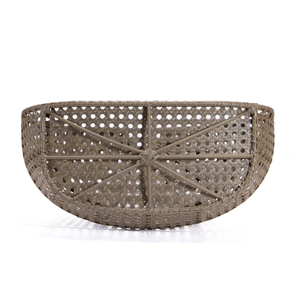 LeisureMod Wicker Hanging Double Egg Swing Chair  EKDBG-57BU. Picture 14