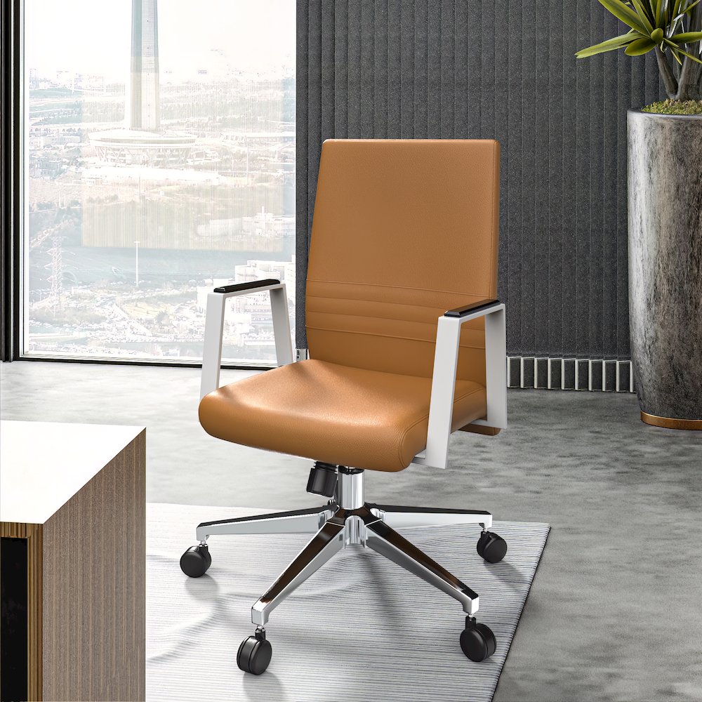 Aleen Office Chair in Acorn Brown. Picture 24