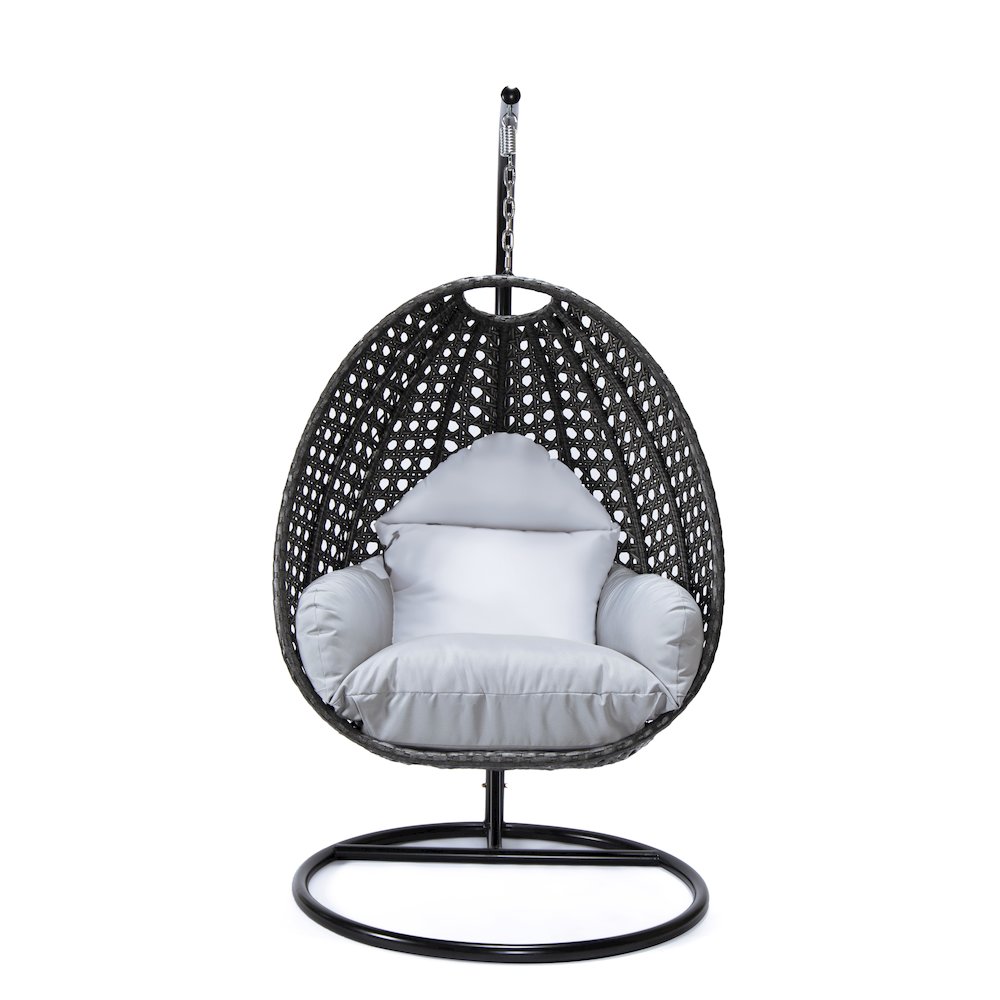 Charcoal Wicker Hanging Egg Swing Chair. Picture 2