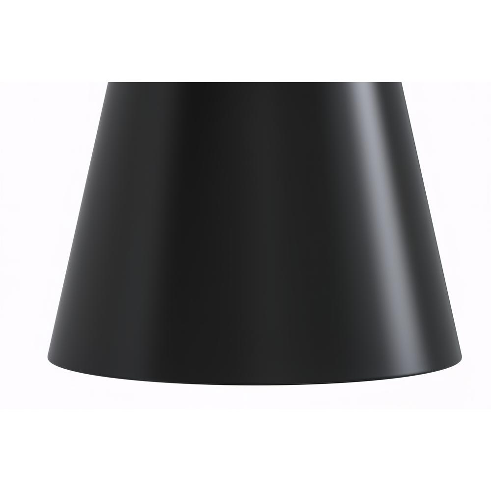 Round Dining Table Black Base with 60 Round Medium Grey Sintered Stone Top. Picture 1