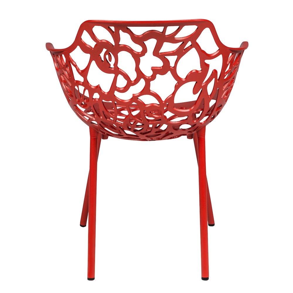 Modern Devon Aluminum Armchair, Set of 4. Picture 5