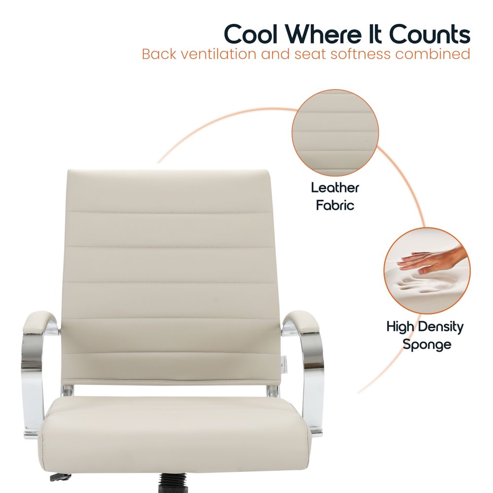 Benmar Leather Office Chair. Picture 9