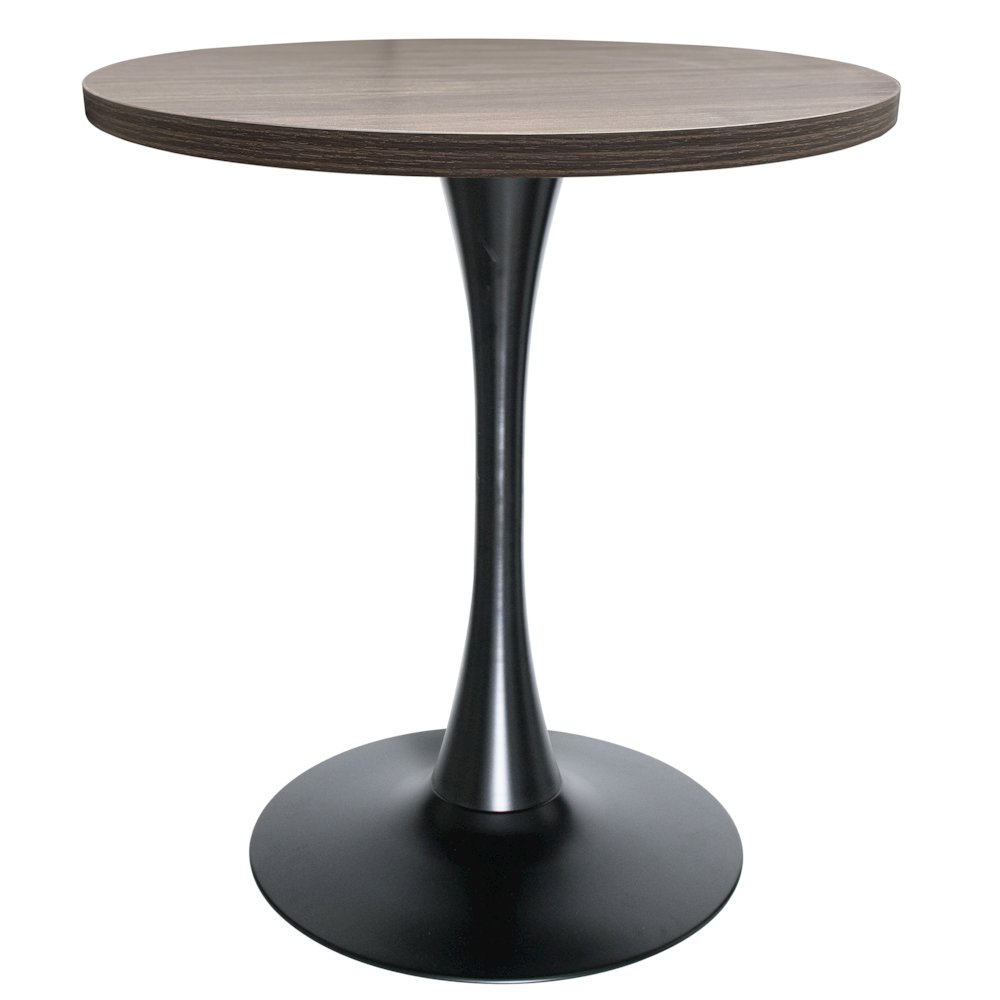 Bristol Dining table, Black Base with 27 Round Dark Walnut MDF top. Picture 4