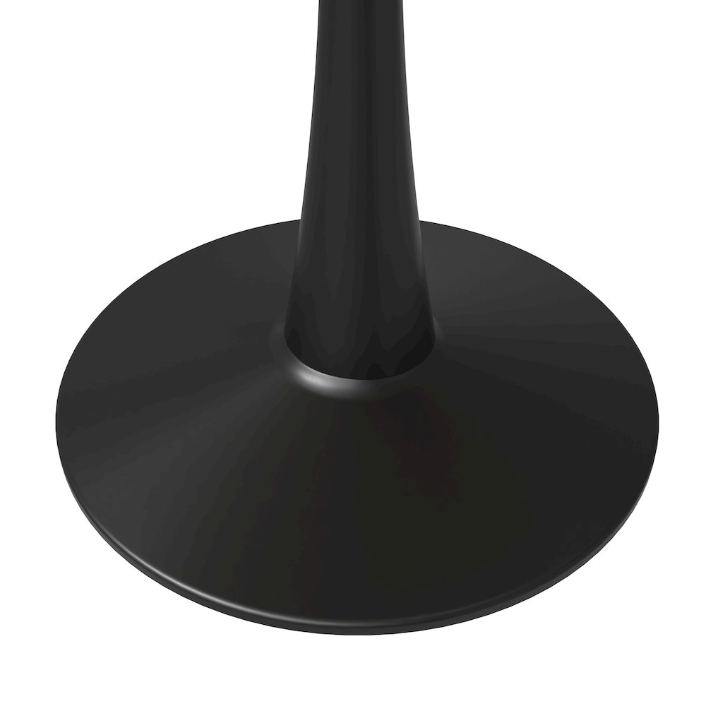 Bristol 40" round dining table Black base with marbled MDF top. Picture 3